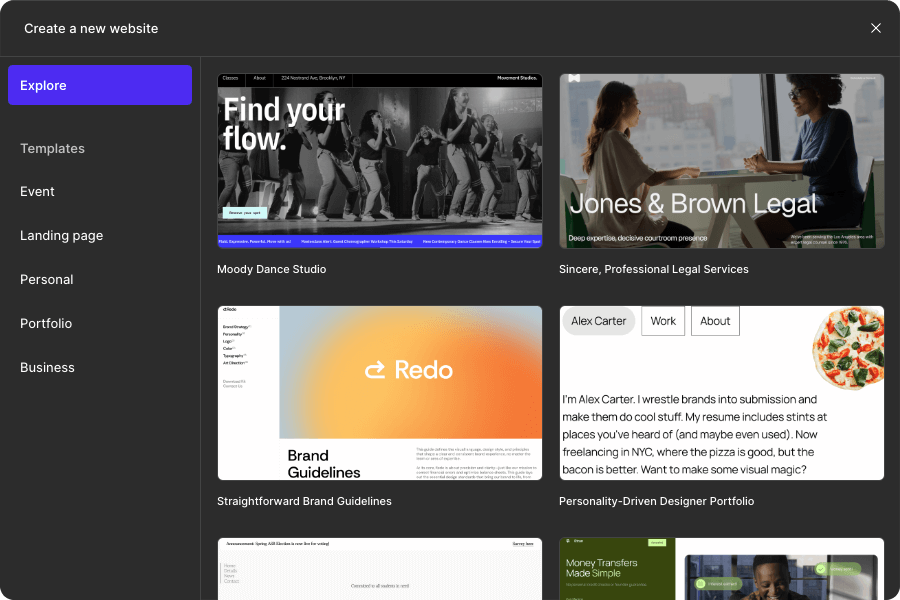 site template